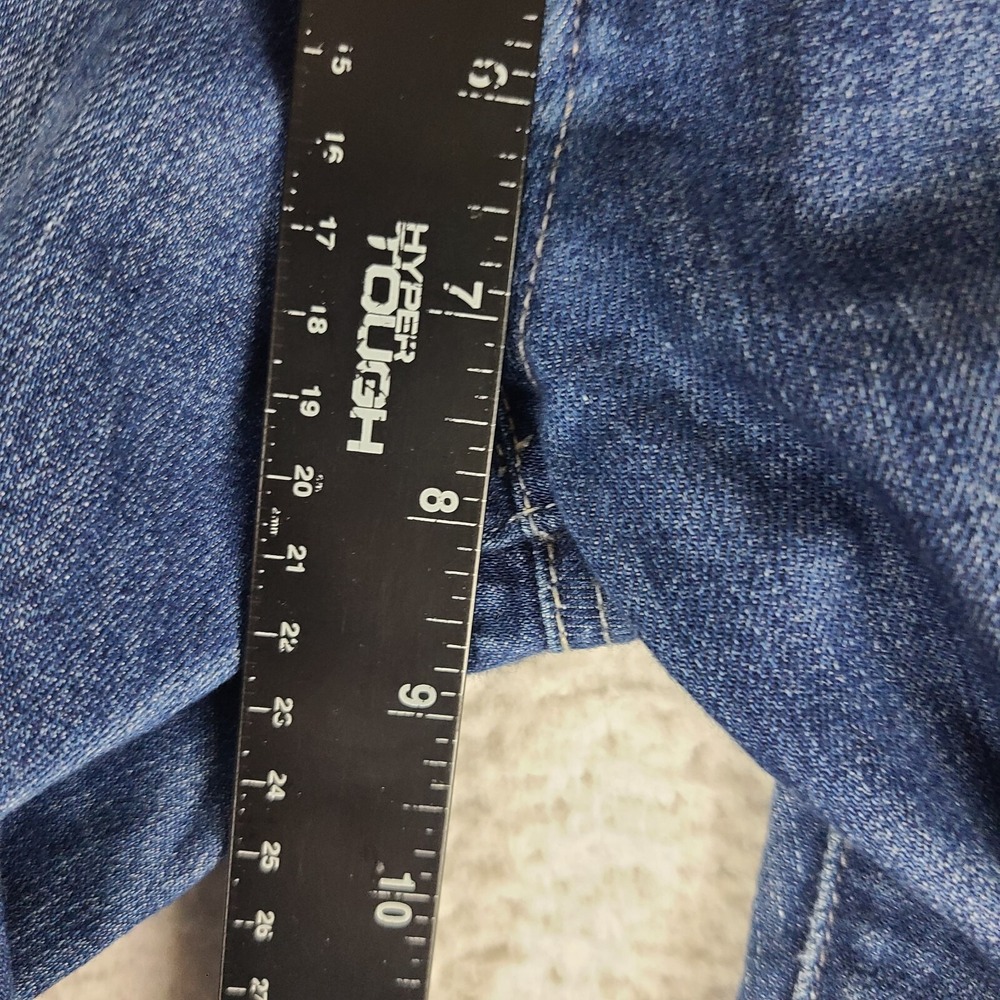 Paige Jeans Womens 26 Blue Jimmy Jimmy Skinny Penelope Distress Dark Wash Denim - Picture 4 of 13